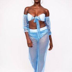 Powder Blue 2 piece beachwear